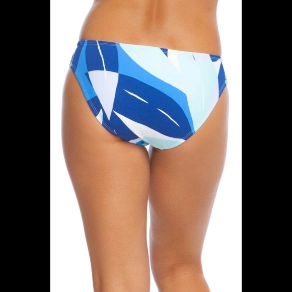 NEW $61 La Blanca‎ Palm Reader Shirred Hipster Bikini Bottoms [SZ 4 US ] - Picture 3 of 12